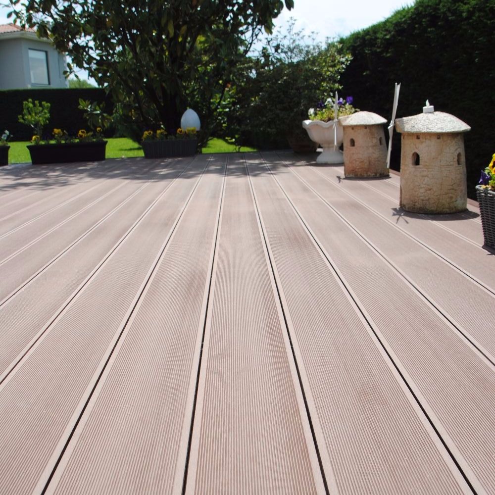 Bahçe için dekoratif kompozit deck döşeme